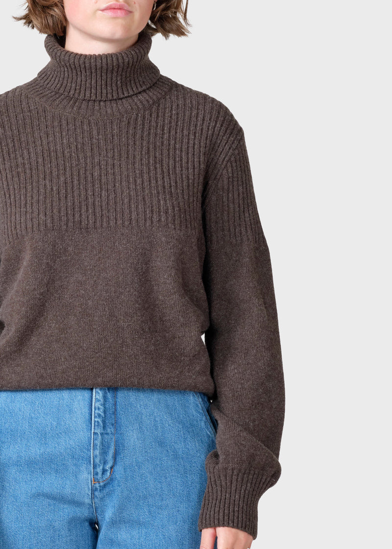 Klitmøller Collective ApS Svale knit Knitted sweaters Taupe
