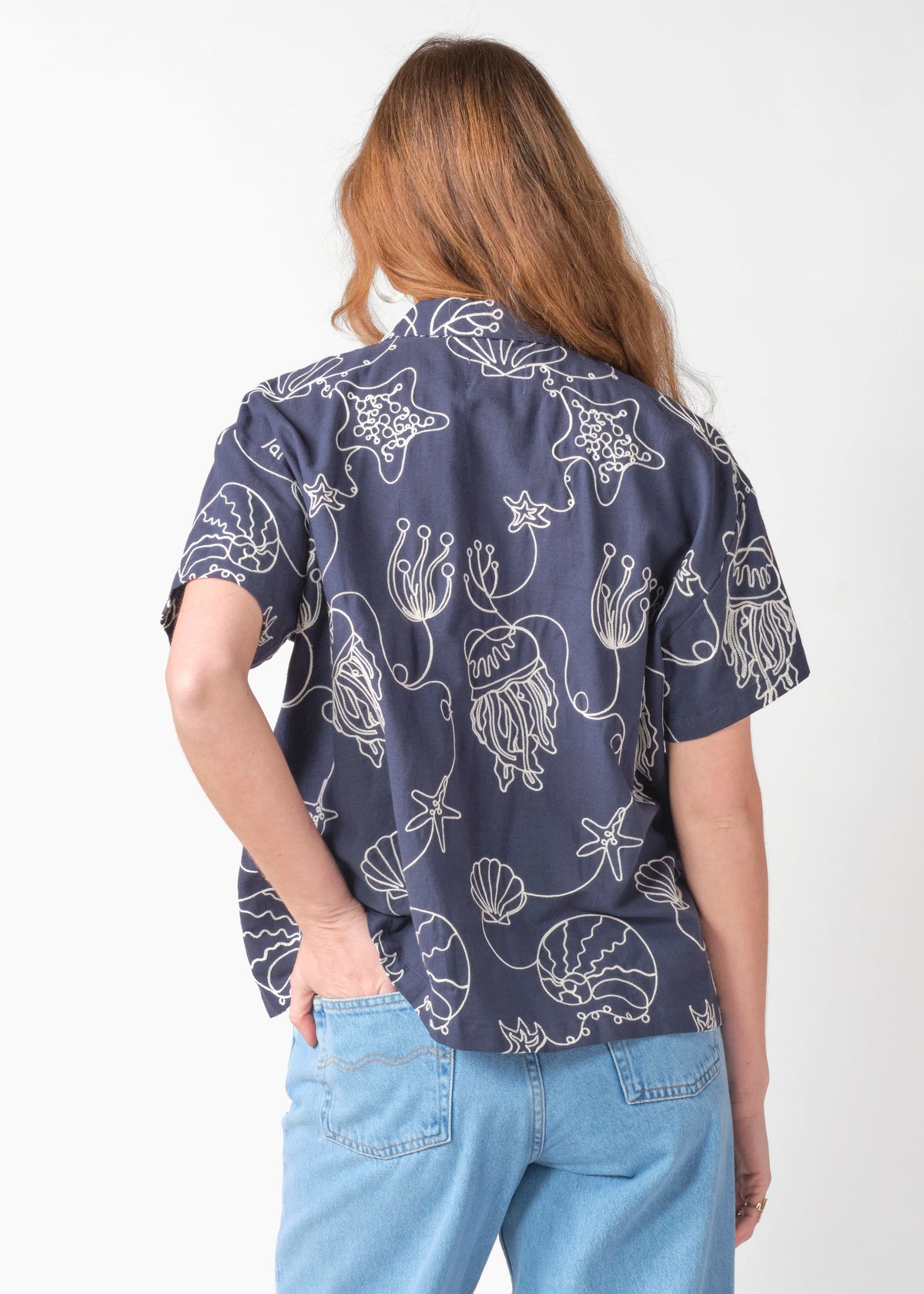 Klitmøller Collective ApS Svea shirt Shirts Navy/white