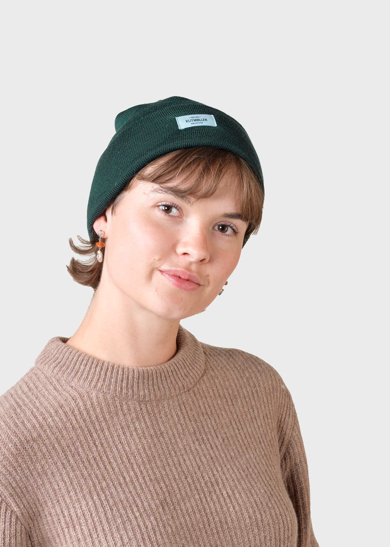 Klitmøller Collective ApS Tall beanie Beanies Moss Green