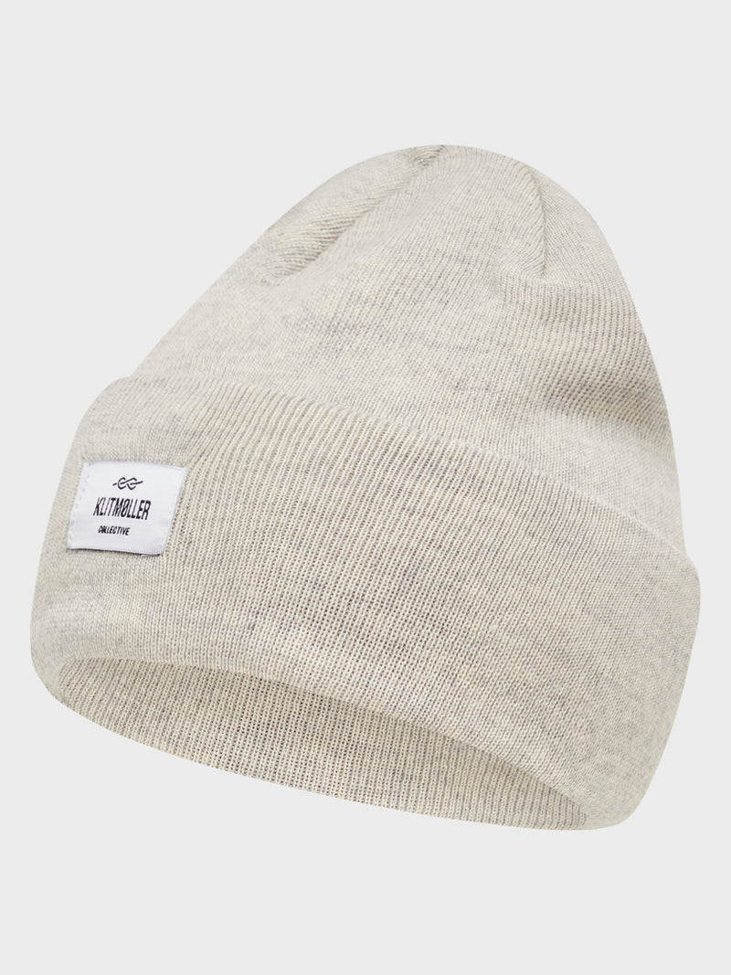 Klitmøller Collective ApS Tall beanie Beanies Pastel grey