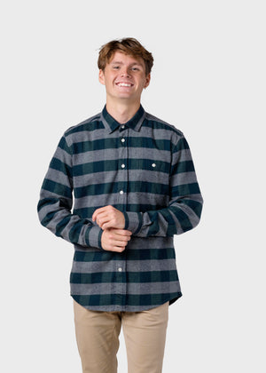 Klitmøller Collective ApS Thor shirt Shirts Green/grey check