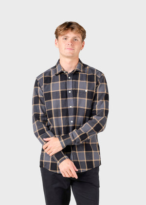 Klitmøller Collective ApS Thor shirt Shirts Grey/sand check