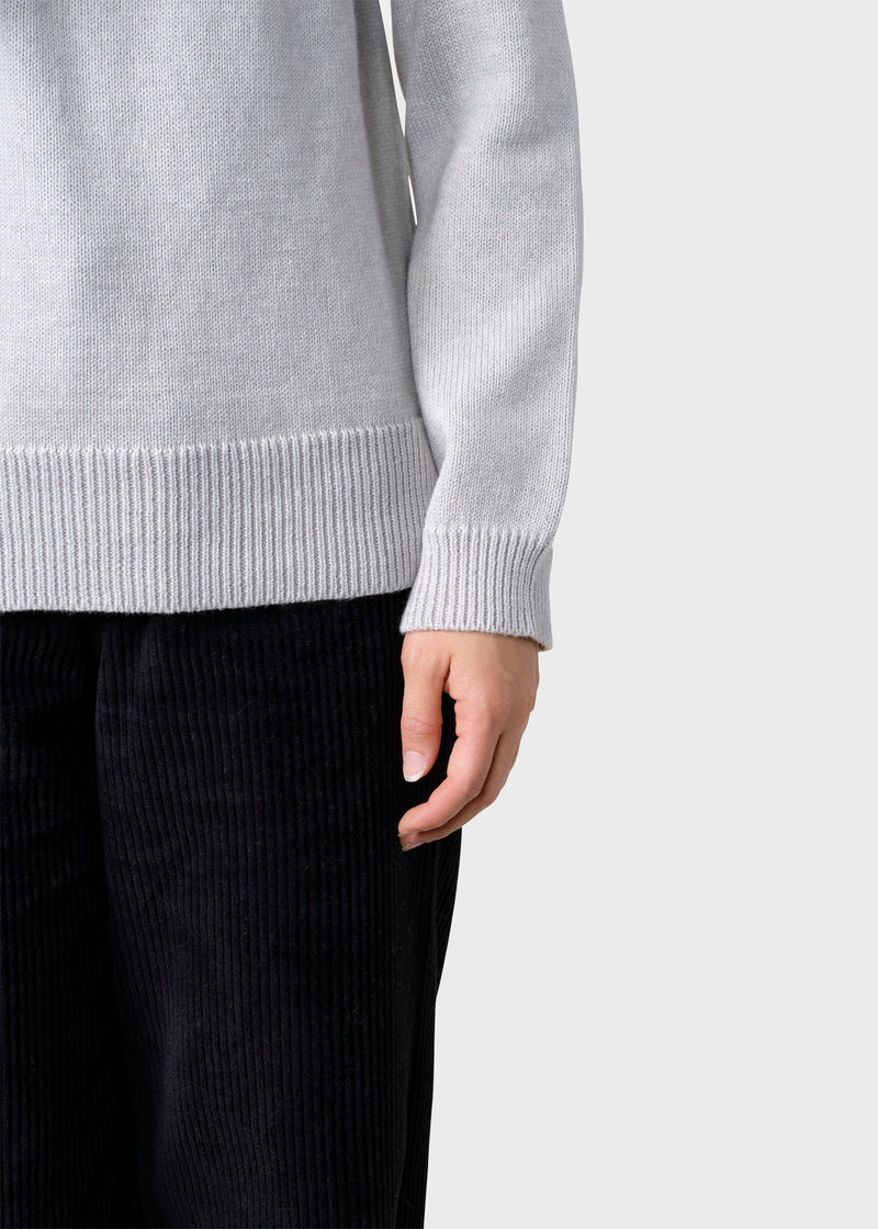 Klitmøller Collective ApS Thyra knit Knitted sweaters Pastel grey