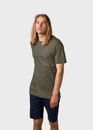 Klitmøller Collective ApS Tom tee T-Shirts Olive/cream