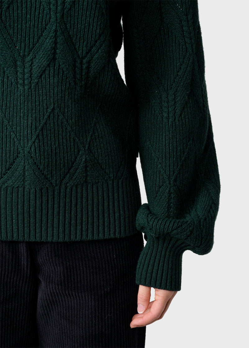 Klitmøller Collective ApS Ulrikke knit Knitted sweaters Moss Green