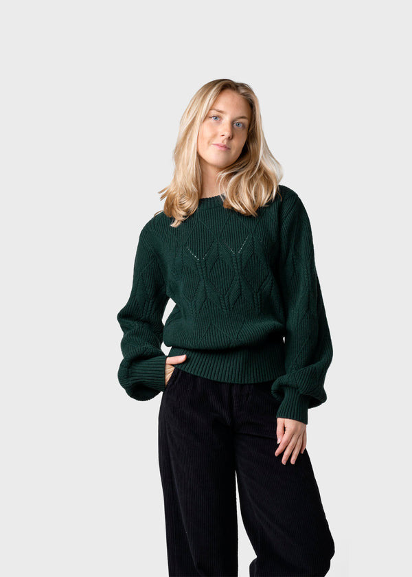 Klitmøller Collective ApS Ulrikke knit Knitted sweaters Moss Green