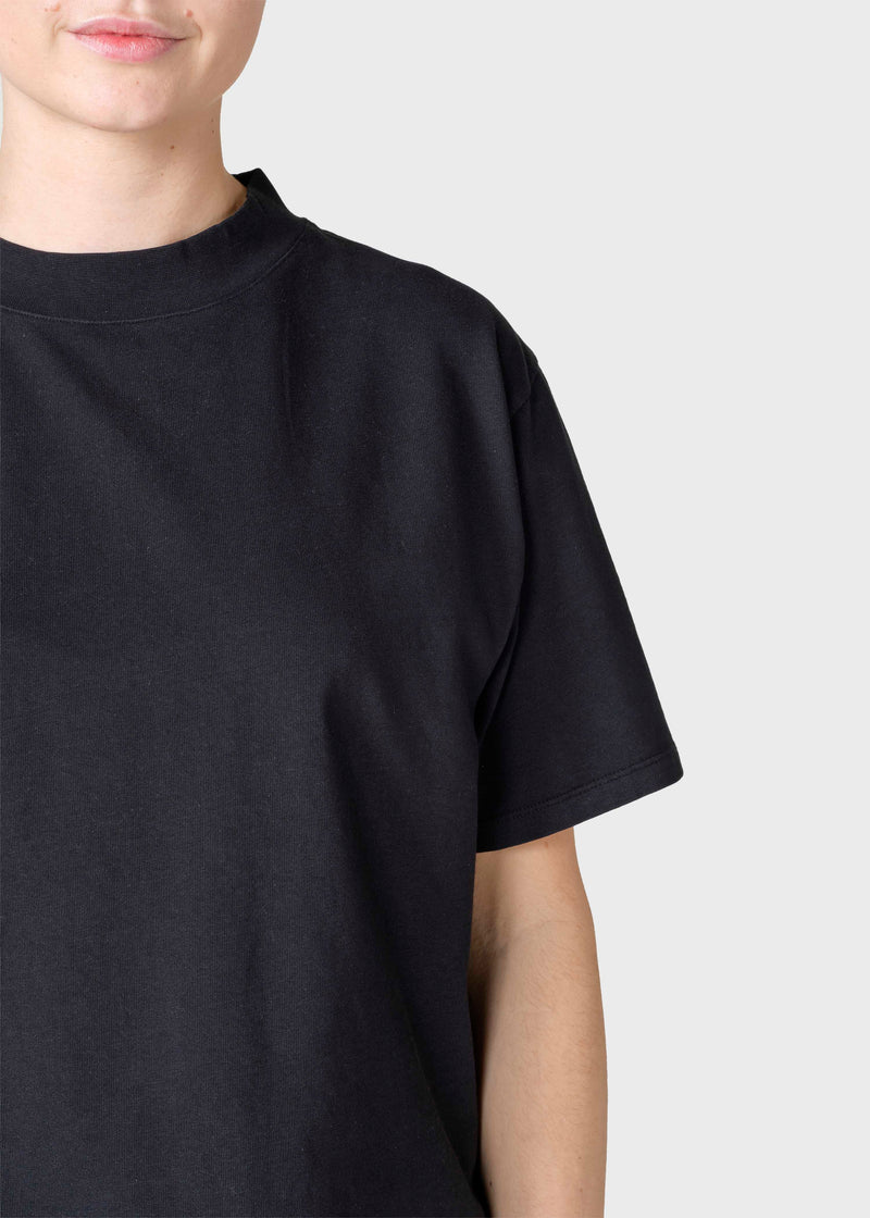 Klitmøller Collective ApS Uma mock tee T-Shirts Black