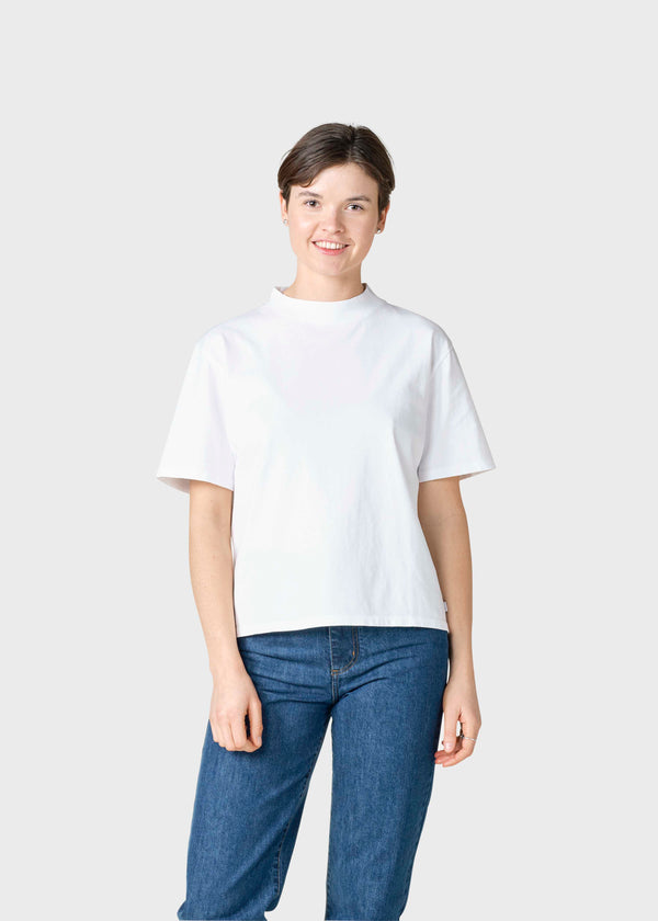 Klitmøller Collective ApS Uma mock tee T-Shirts White