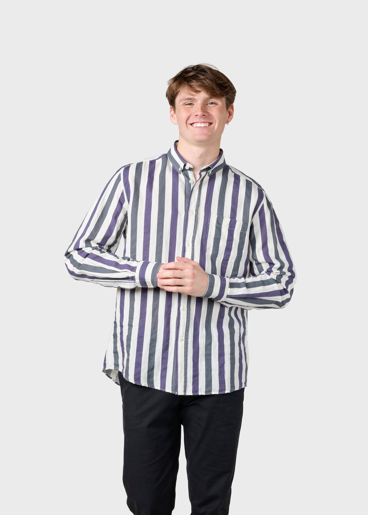 Klitmøller Collective ApS Valdis shirt Shirts Navy/ocean