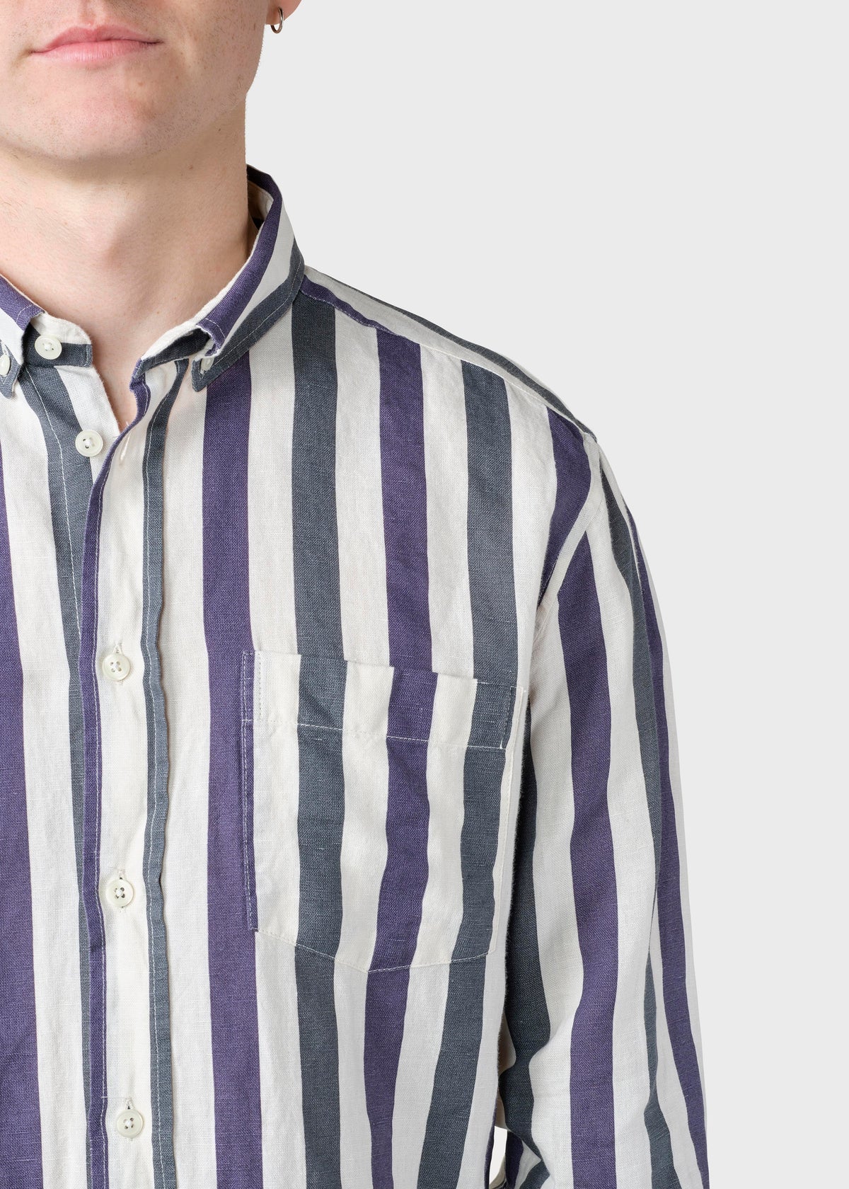 Klitmøller Collective ApS Valdis shirt Shirts Navy/ocean