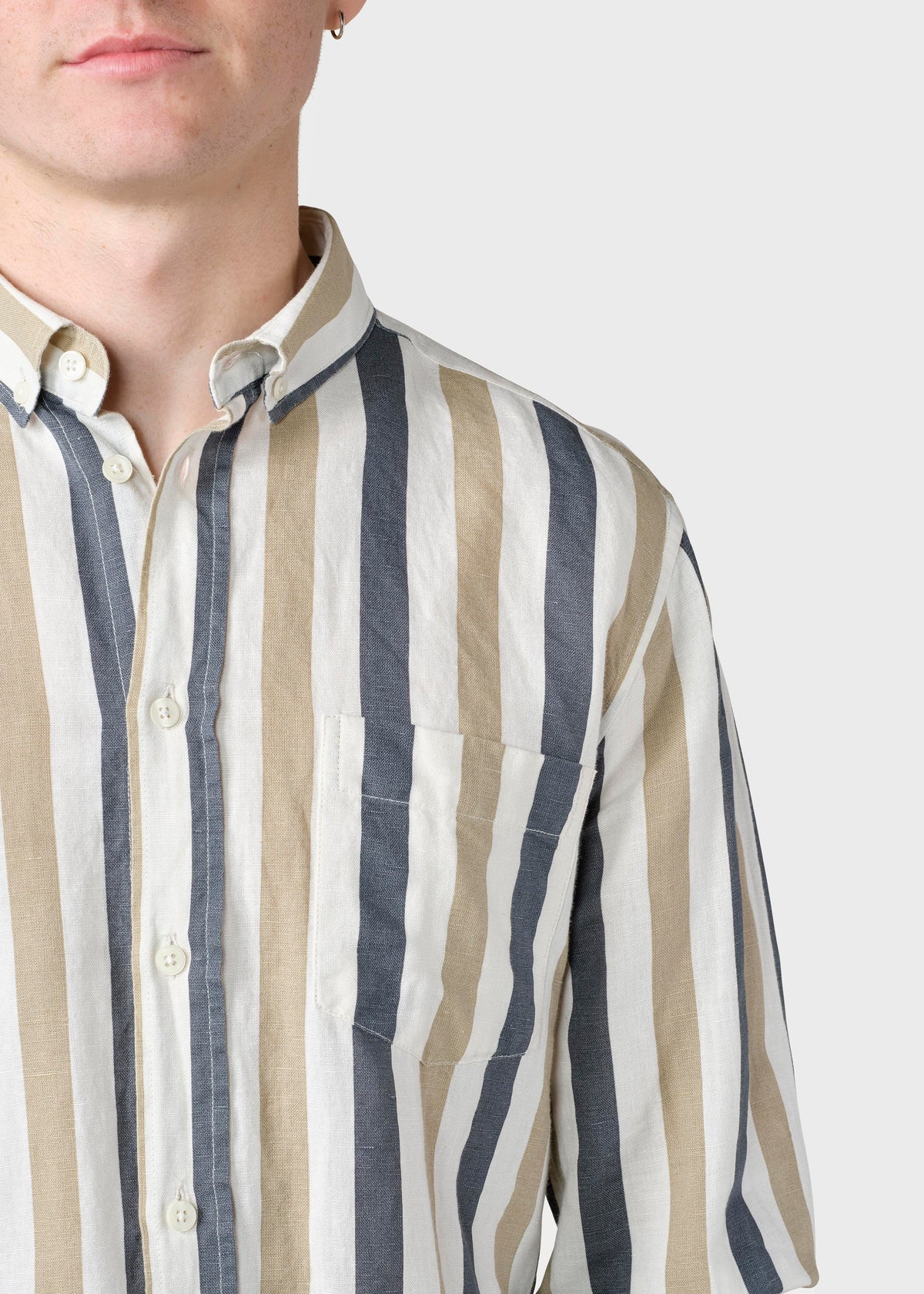 Klitmøller Collective ApS Valdis shirt Shirts Navy/sand