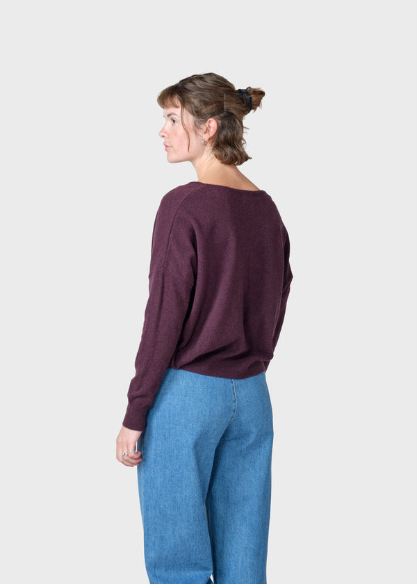 Klitmøller Collective ApS Vanessa knit Knitted sweaters Burgundy