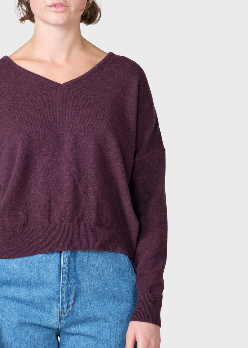 Klitmøller Collective ApS Vanessa knit Knitted sweaters Burgundy