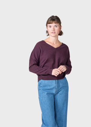Klitmøller Collective ApS Vanessa knit Knitted sweaters Burgundy