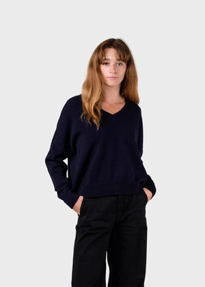 Klitmøller Collective ApS Vanessa knit Knitted sweaters Navy