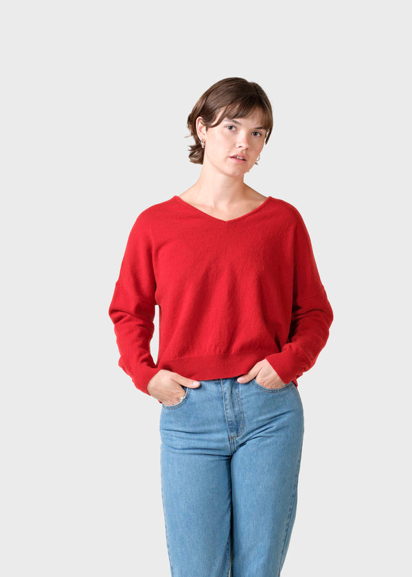 Klitmøller Collective ApS Vanessa knit Knitted sweaters Red