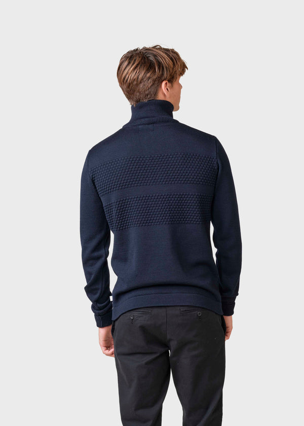 Klitmøller Collective ApS Viggo knit Knitted sweaters Navy