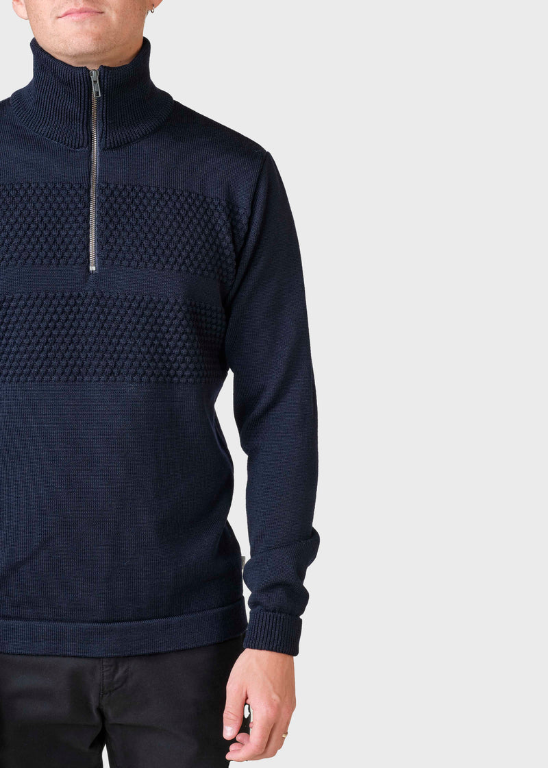 Klitmøller Collective ApS Viggo knit Knitted sweaters Navy