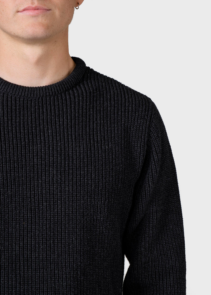 Klitmøller Collective ApS Vilius knit Knitted sweaters Anthracite