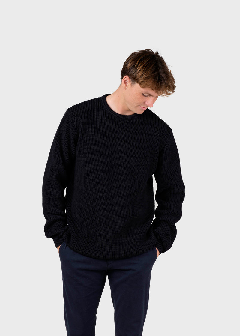 Klitmøller Collective ApS Vilius knit Knitted sweaters Black