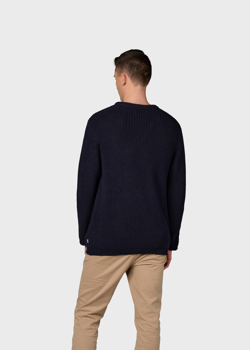 Klitmøller Collective ApS Vilius knit Knitted sweaters Navy