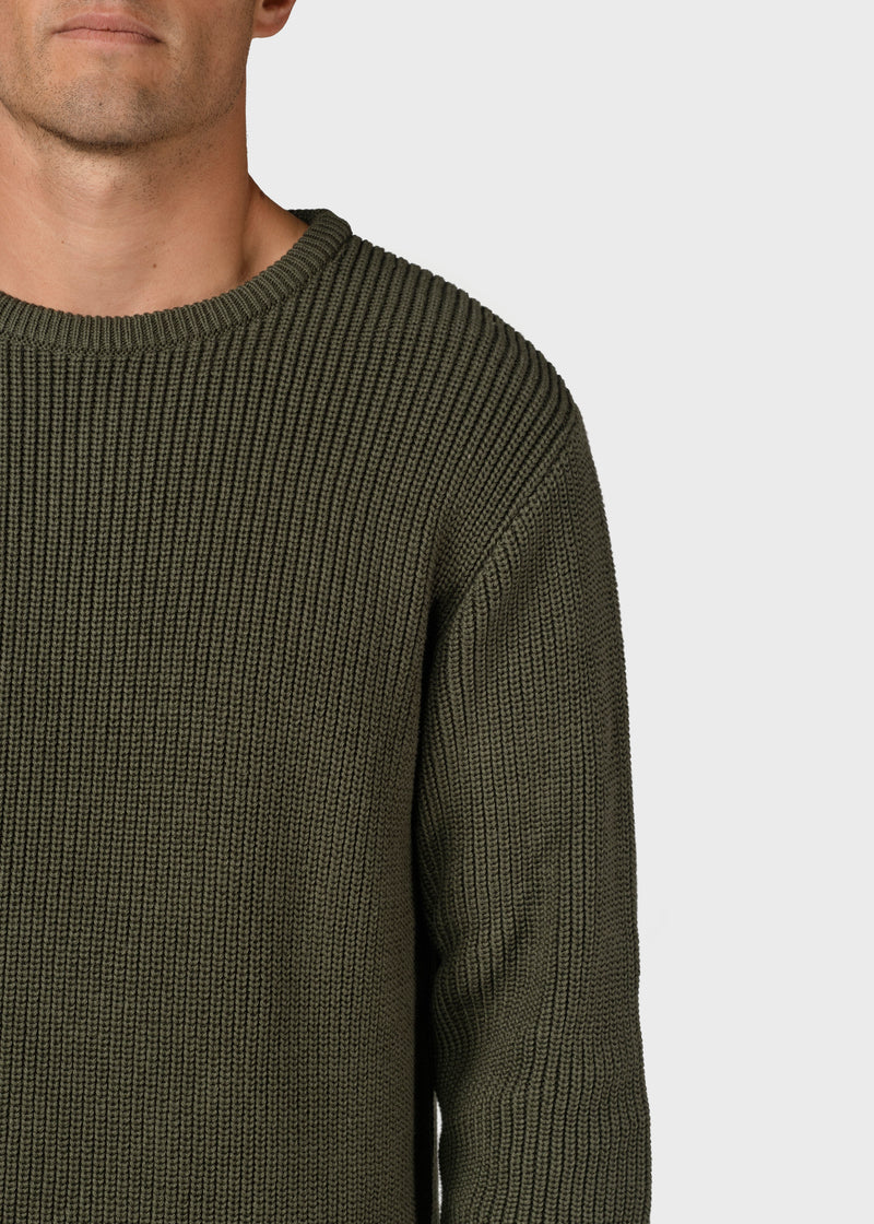 Klitmøller Collective ApS Vilius knit Knitted sweaters Olive