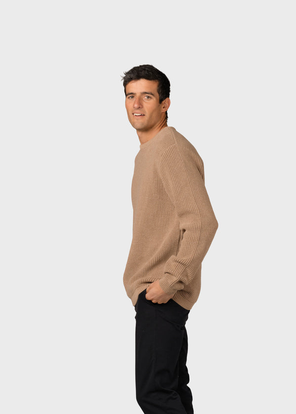 Klitmøller Collective ApS Vilius knit Knitted sweaters Sand