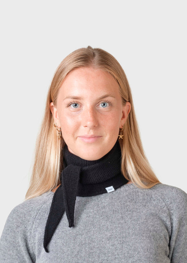 Klitmøller Collective ApS Violet small knit scarf Scarfs Black