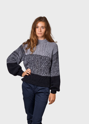 Klitmøller Collective ApS Viva knit Knitted sweaters Black/light grey