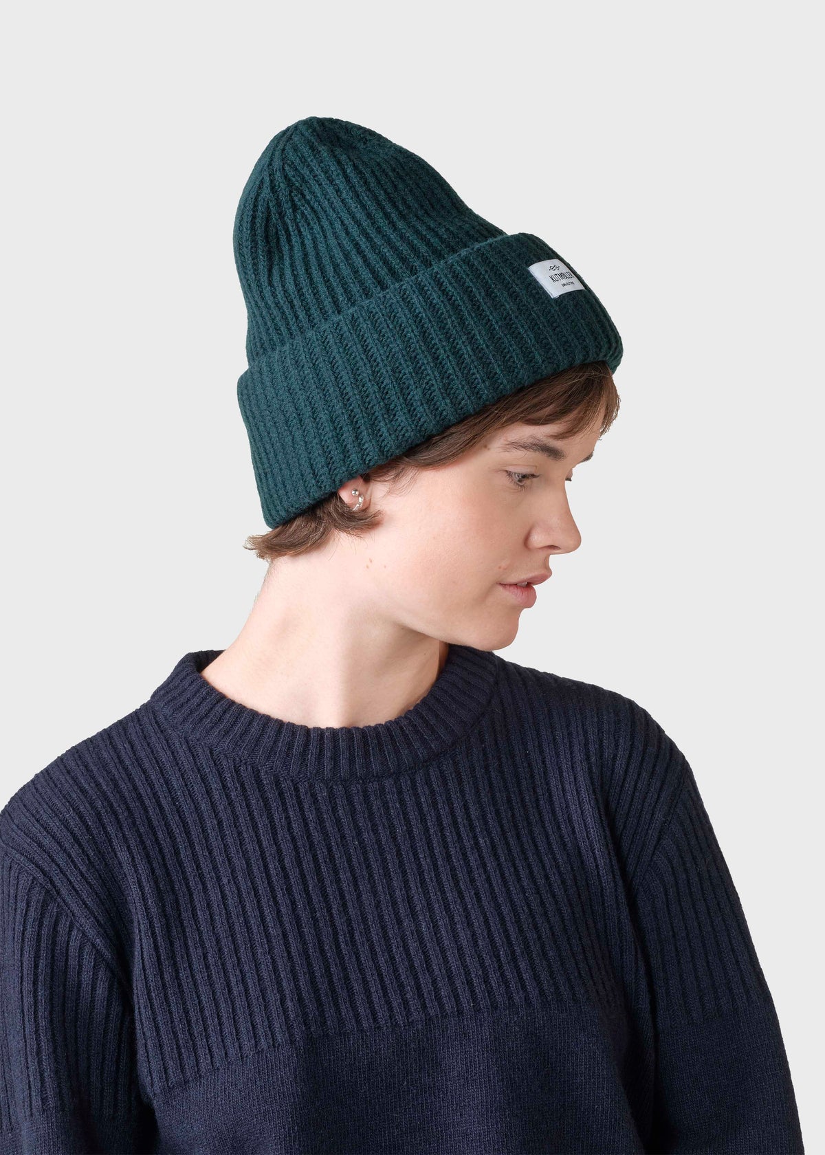 Fine short beanie - Moss Green – klitmollercollective.com