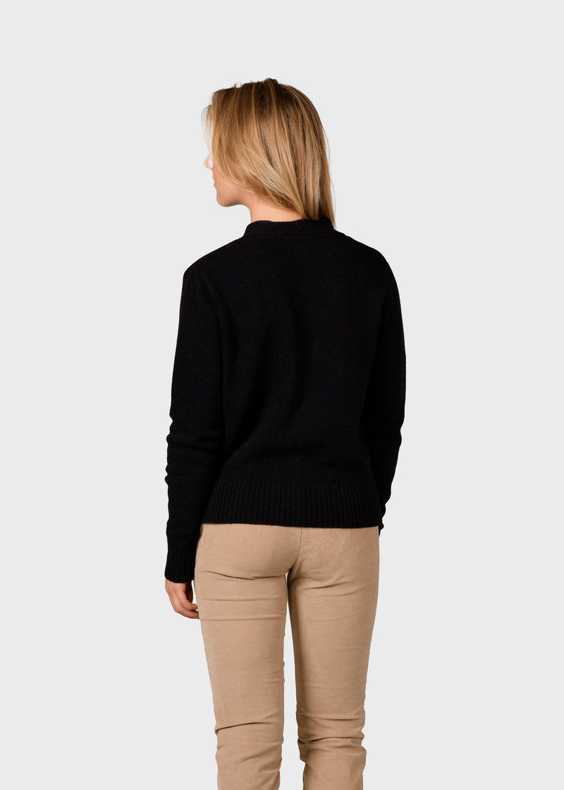 Klitmøller Collective ApS Wilma knit cardigan Knitted sweaters Black