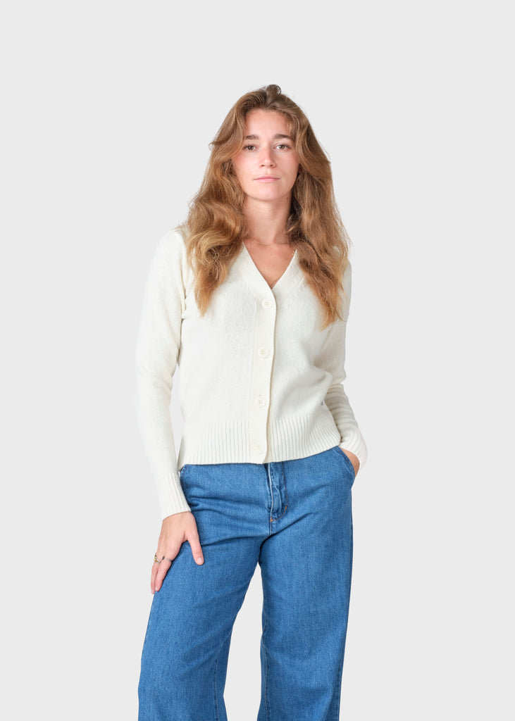 Wilma knit cardigan - Cream – klitmollercollective.com