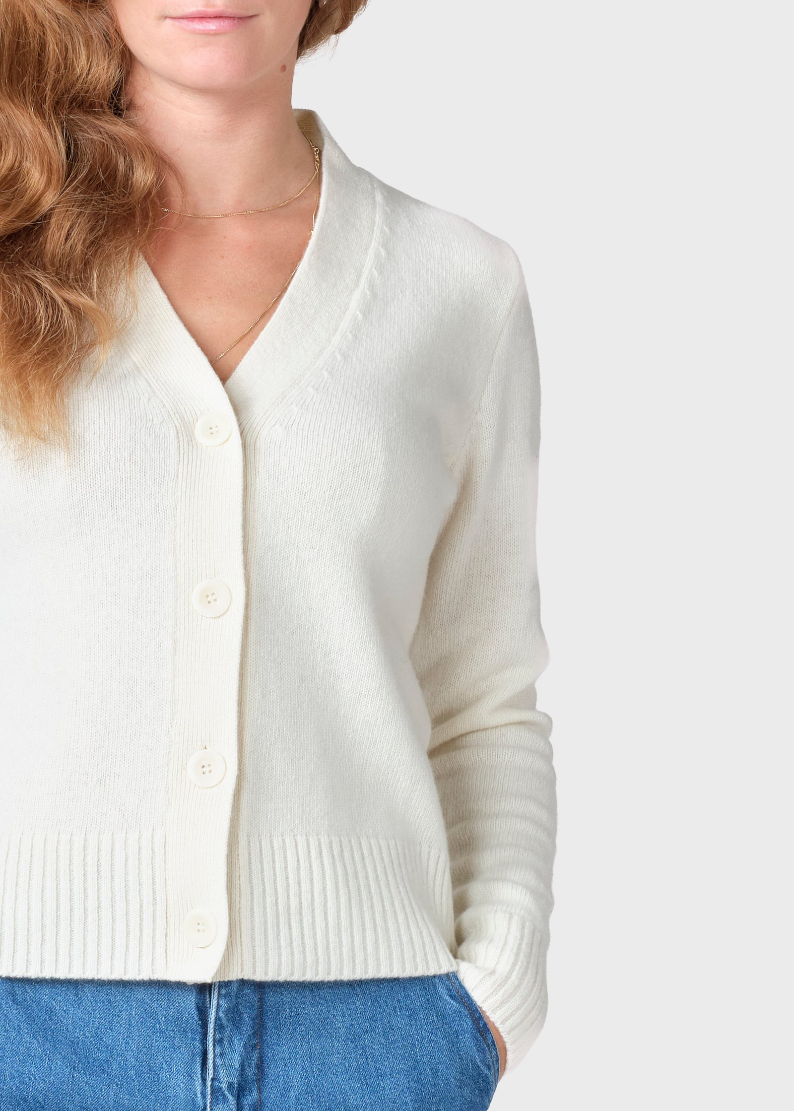 Wilma knit cardigan - Cream – klitmollercollective.com