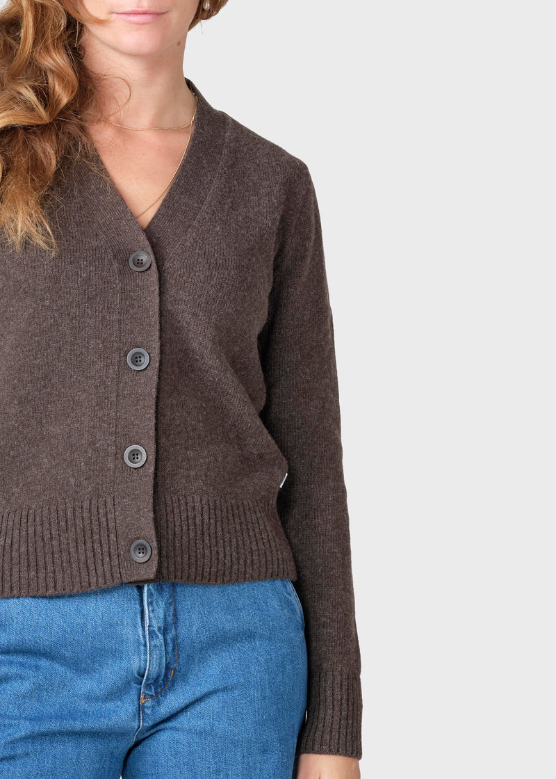 Klitmøller Collective ApS Wilma knit cardigan Knitted sweaters Taupe