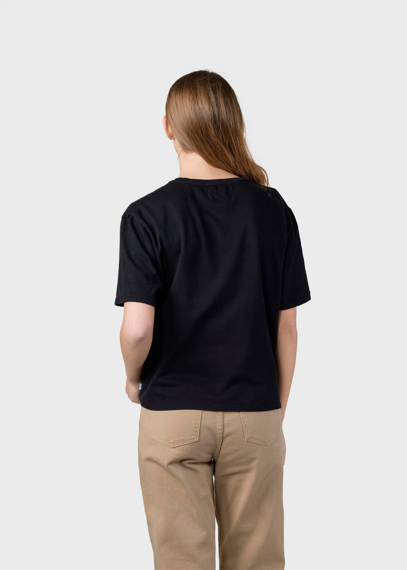 Klitmøller Collective ApS Womens boxy tee T-Shirts Black