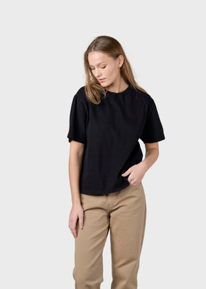 Klitmøller Collective ApS Womens boxy tee T-Shirts Black