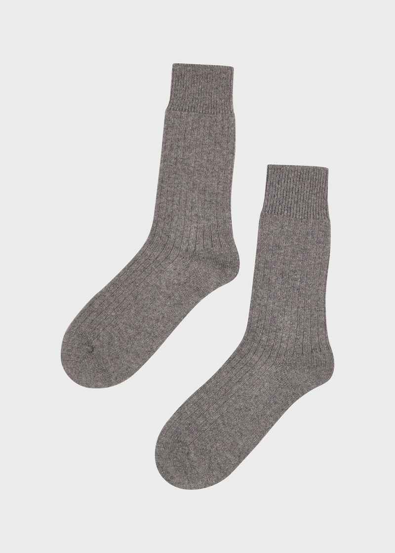 Wool sock - Grey melange –