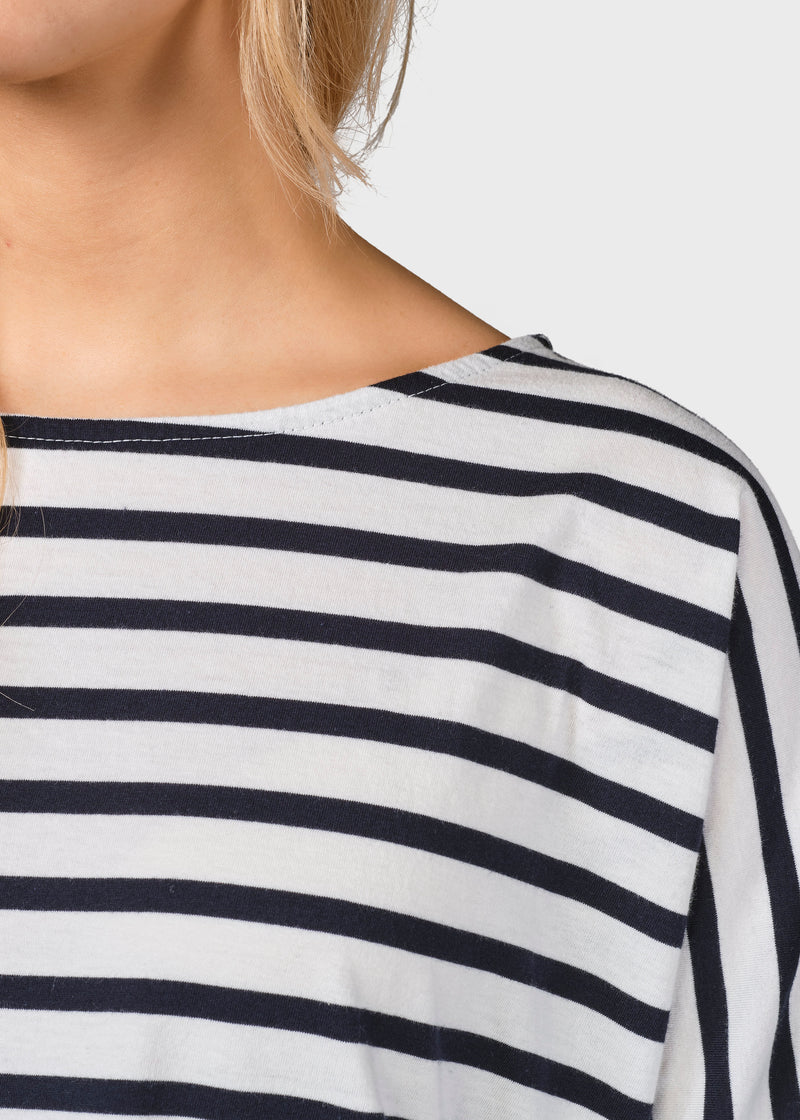 Klitmøller Collective ApS Emma striped tee T-Shirts Cream/navy