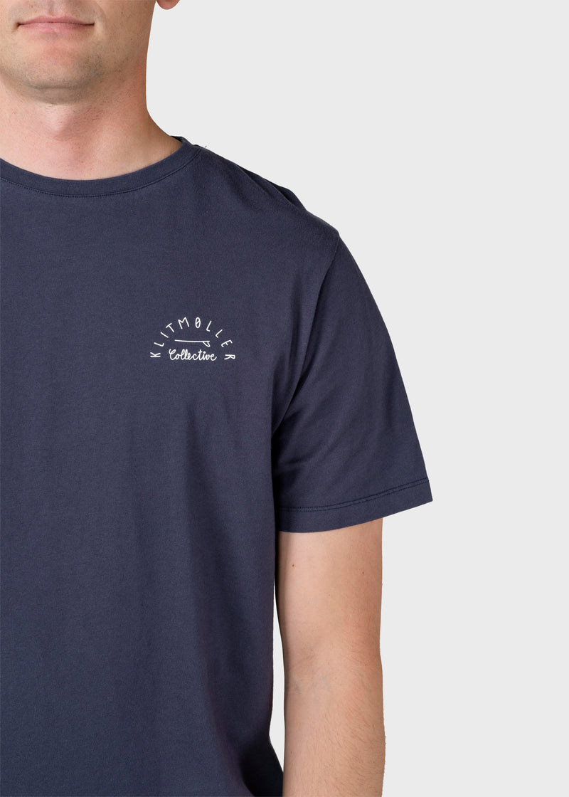 Klitmøller Collective ApS Gabriel tee T-Shirts Navy