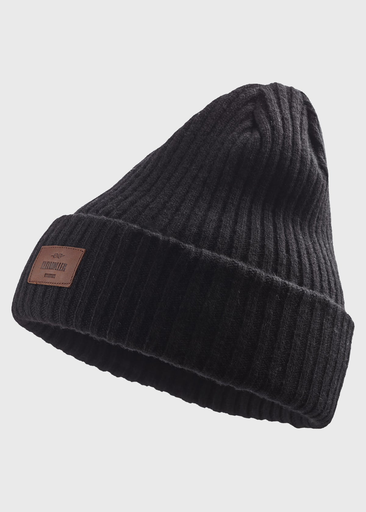 Klitmøller Collective ApS Heavy rib beanie Beanies Black