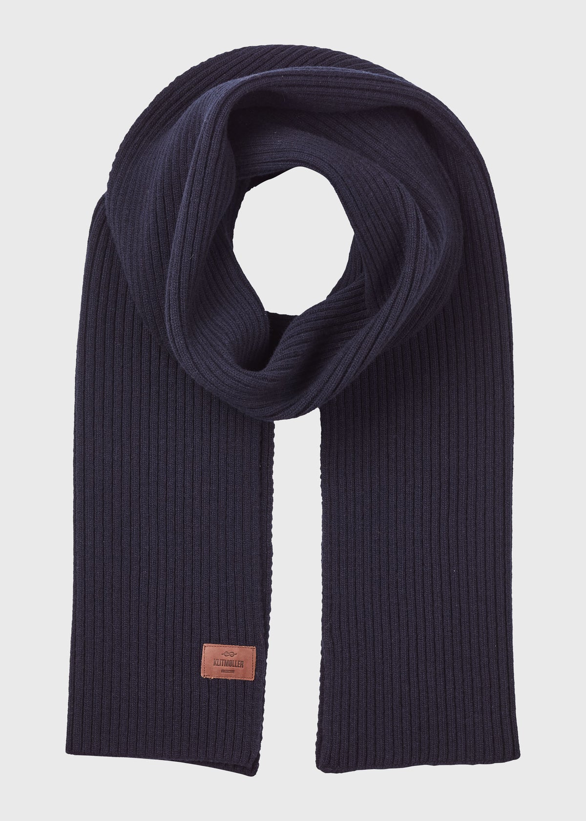 Rib scarf - Navy – klitmollercollective.com