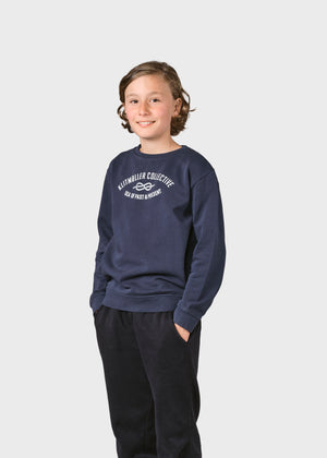 Klitmøller Collective ApS Kids logo eye crew Sweatshirts Navy
