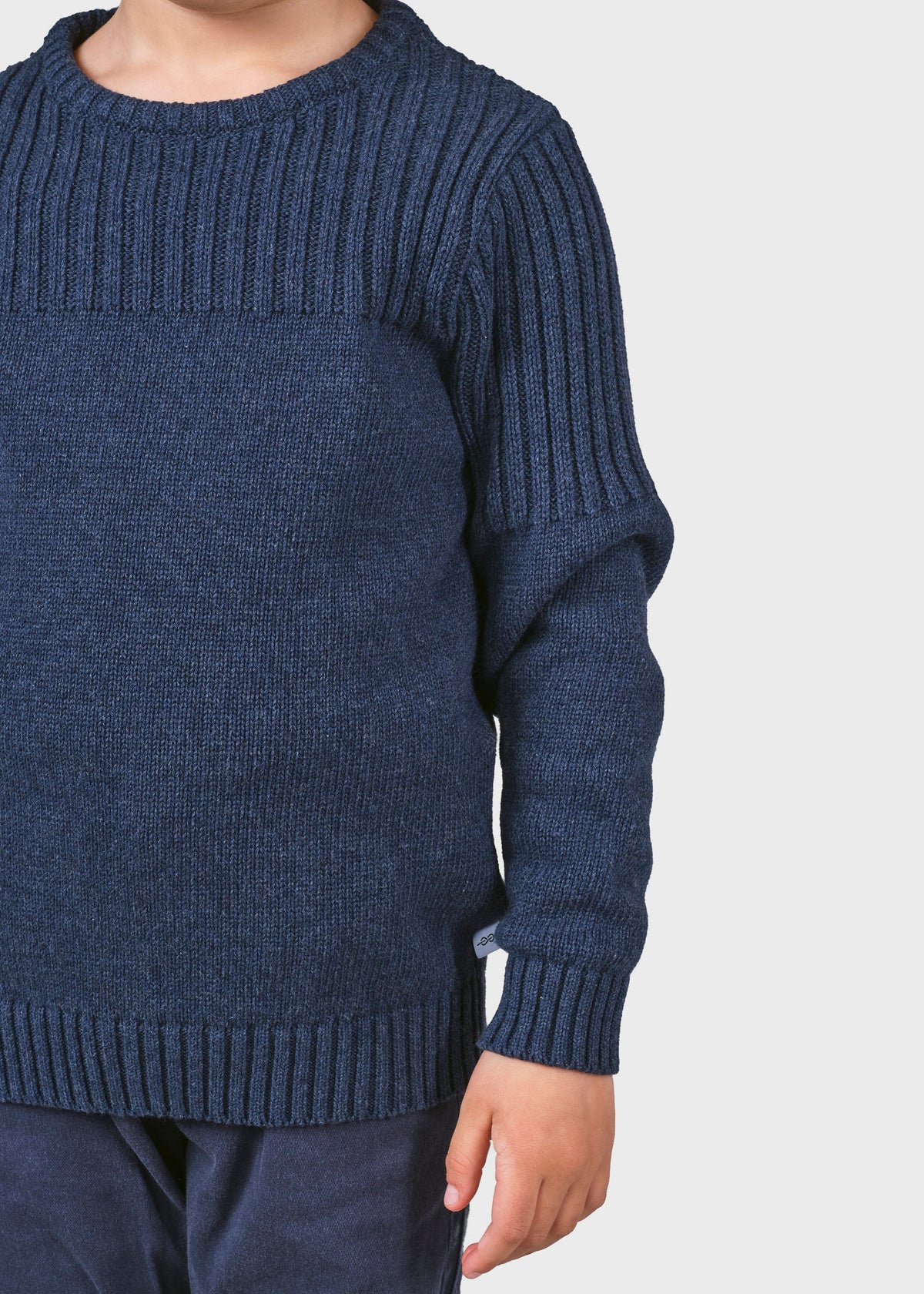Klitmøller Collective ApS Kids pattern cotton knit Knitted sweaters Ocean