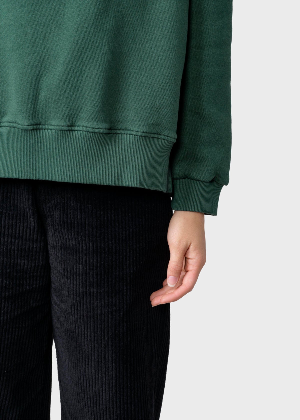 Klitmøller Collective ApS Maja logo crew Sweatshirts Moss Green