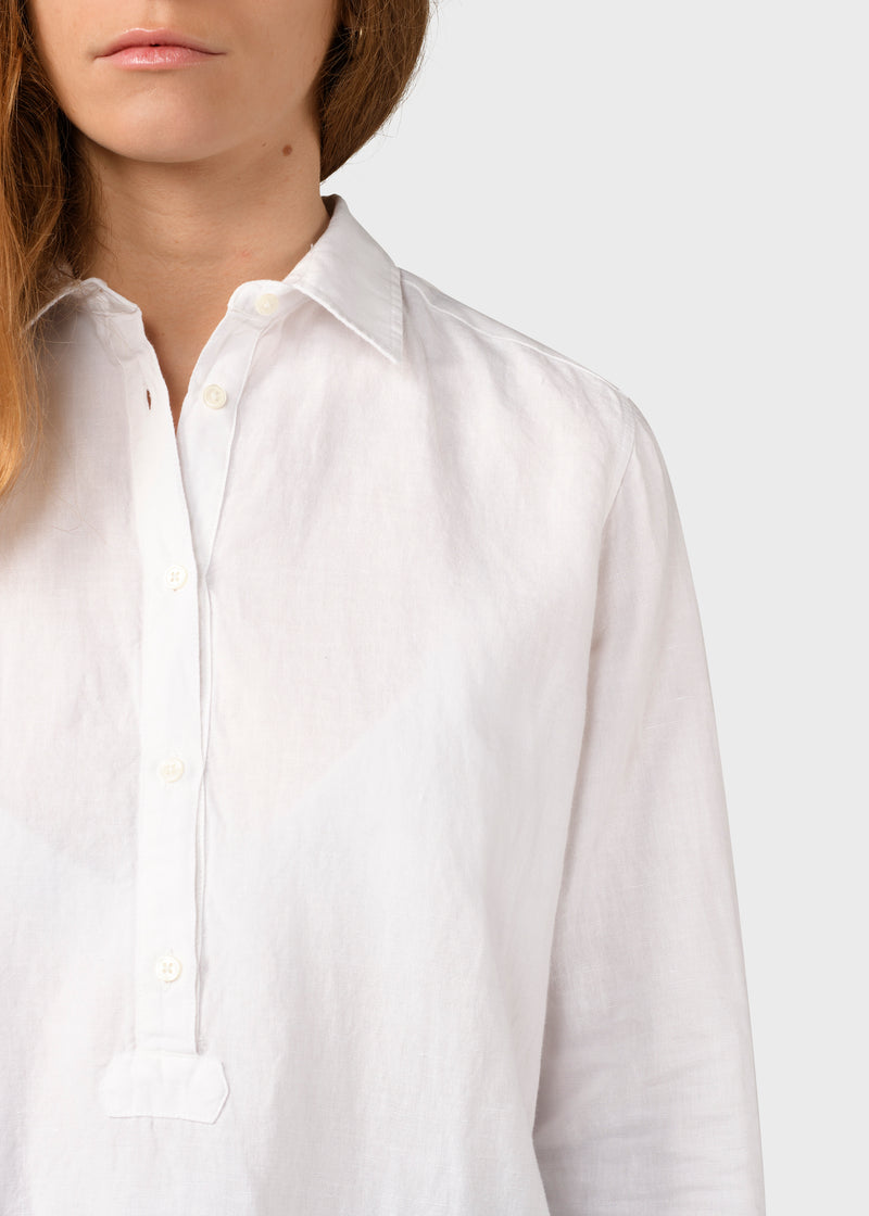 Klitmøller Collective ApS Mathilde linen shirt Shirts White