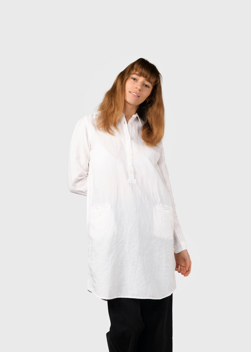 Klitmøller Collective ApS Mathilde linen shirt Shirts White