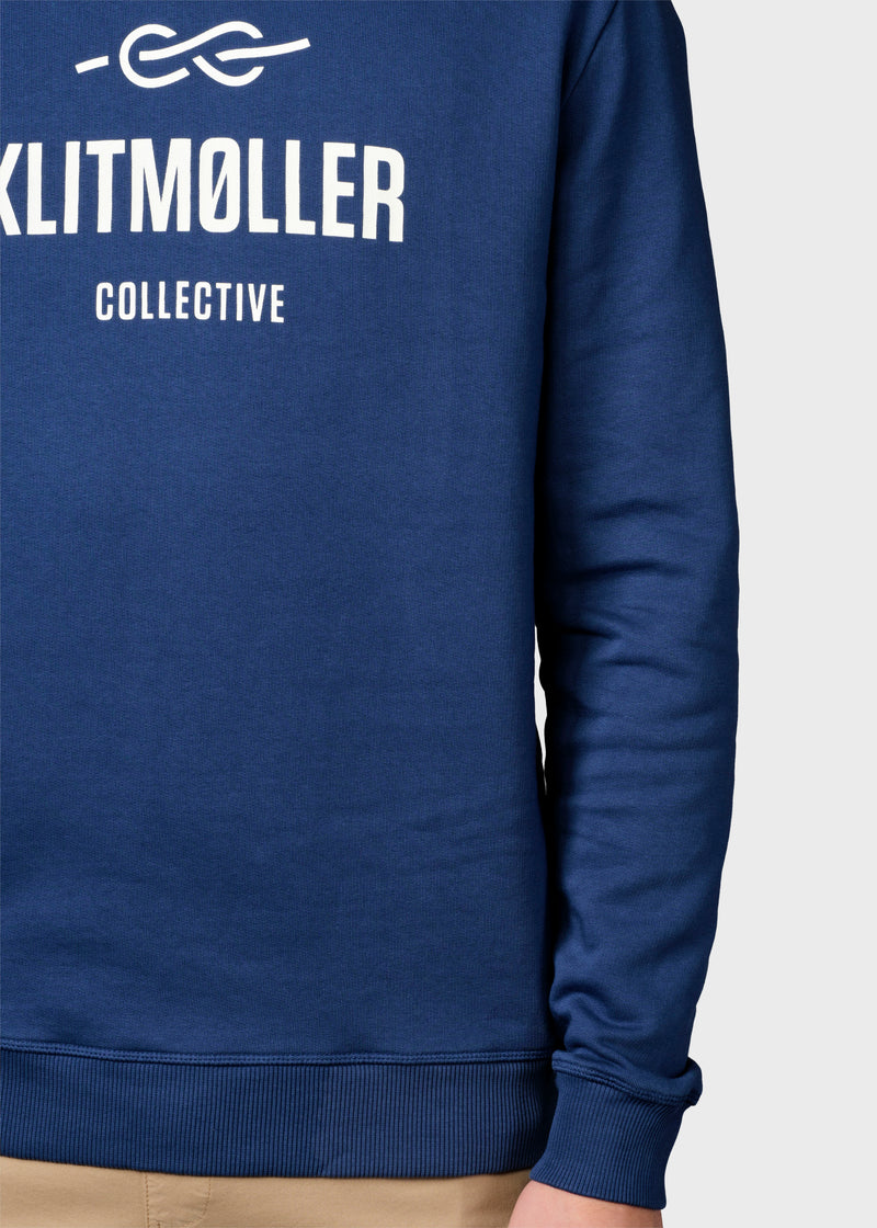 Klitmøller Collective ApS Mens logo crew Sweatshirts Ocean