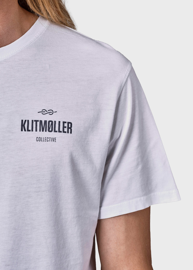 Klitmøller Collective ApS Mens small logo tee T-Shirts White