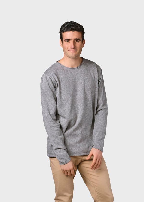 Klitmøller Collective ApS Noah knit Knitted sweaters Light grey