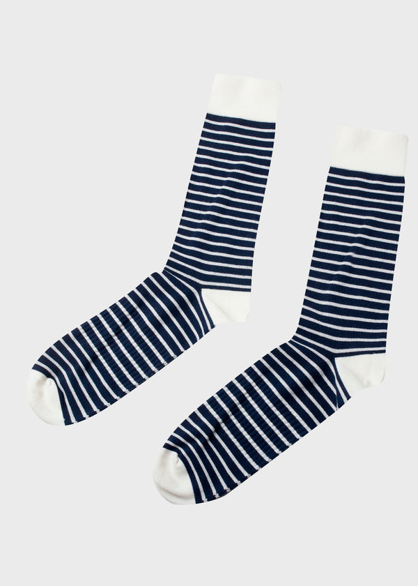 Klitmøller Collective ApS Sailor cotton sock Socks Cream/ocean